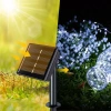 FLD-200LED-WC | Ghirlandă solară, lampă de grădină | 200 LED-uri, 20m | alb rece