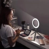 16 cm LED-ringlys med 25 cm stativ | Kompakt sæt til makeup, streaming og fotografering |