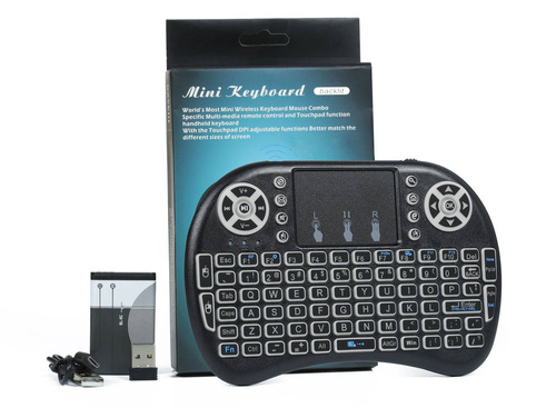 i8 | Draadloos toetsenbord met achtergrondverlichting en touchpad