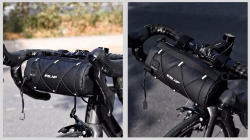Waterproof Bike Handlebar Bag 1.5L | Roomy bag with shoulder strap | ESLNF246-1