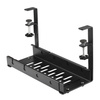 CWT-O3 | Verstelbare kabelorganizer onder het bureau 29-53 cm | Mand, geleider, handvat | Zwart