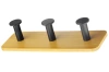 YG-DH16-BLACK | Bamboo clothes hanger | Towel holder | Hanger with three hooks