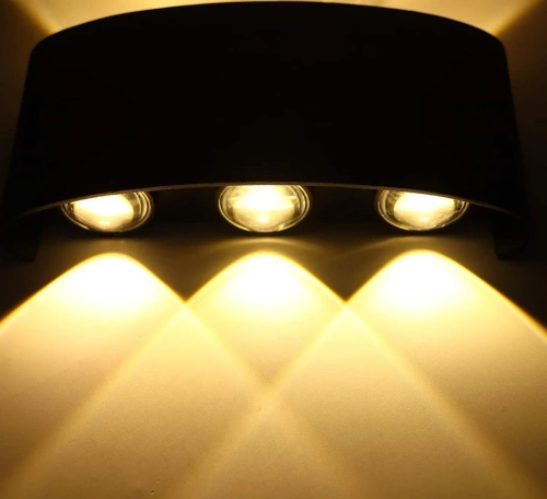 BD-C041-6W | Kerti lámpa, kültéri LED homlokzati fali lámpa | fel-le | 6W, IP65