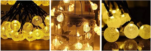 SDC-Q40LED-6M | LED solar garden garland | 6 meters, 40 LEDs