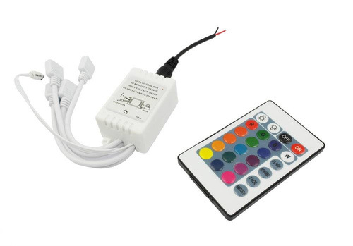 The controller with remote control for RGB SMD LED rings