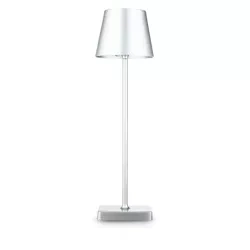 HJA18-PLATA | Lámpara de mesa con batería incorporada | Lámpara de noche sensible al tacto