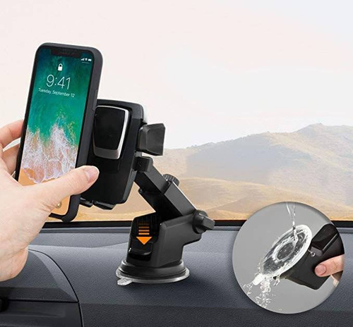 PSI-C038 | Suporte de telefone para carro de janela com braço telescópico | gravitacional