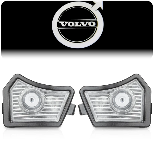 ML-VO | Proyector de logotipo LED montado en el espejo lateral | Holograma de Volvo | Logotipo de bienvenida 