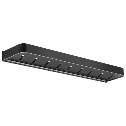 BSU-L60CM-B | Mensola da bagno sopra il lavabo | lunghezza 60 cm | serbatoio doccia | Nero