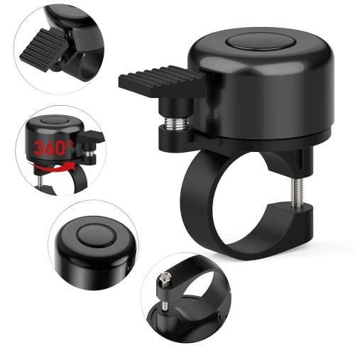 Campainha de guidão de metal | Campainha alta para bicicleta ou scooter | QTLD-274