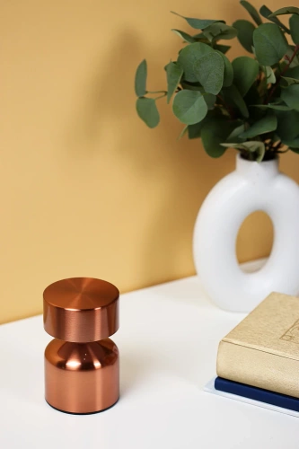 HJA40-COPPER | Mushroom LED table lamp | Wireless lamp for hotel, restaurant | Night touch lamp