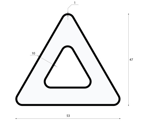 LPL-006 | Hanging LED ceiling lamp 36W | triangular | aluminum | CCD not blinking | Φ60x6