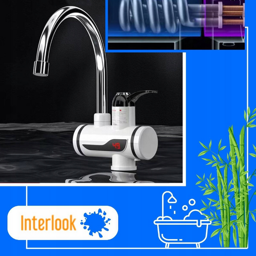 RY-008 | Torneira elétrica | aquecimento | bico ajustável | aquecedor de fluxo | Branco