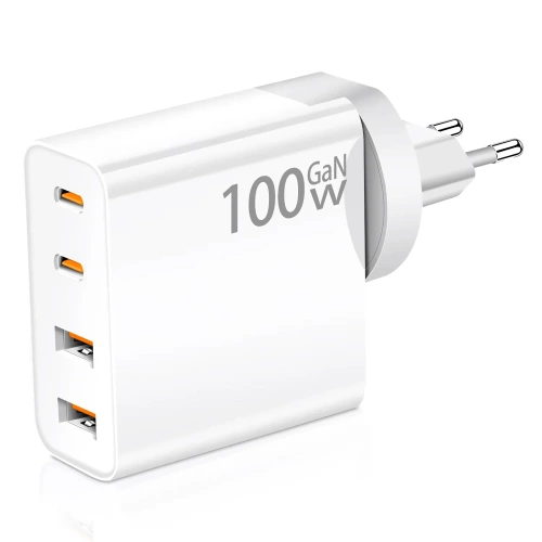 GAN | Wandoplader van 100 W met USB 3.0- en USB-C-poorten