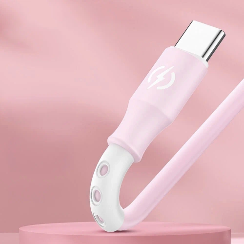 B2-3in1-rosa | Cavo USB con tre prese di ricarica