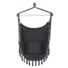 ZY-V004 | Hanging chair, brazilian chair, hammock, swing | two pillows, wooden headband | up to 120 kg | graphite