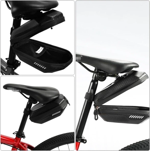 Sacoche de selle rigide en EVA imperméable | Sacoche de vélo légère et durable de 1,5 L | BCB-308