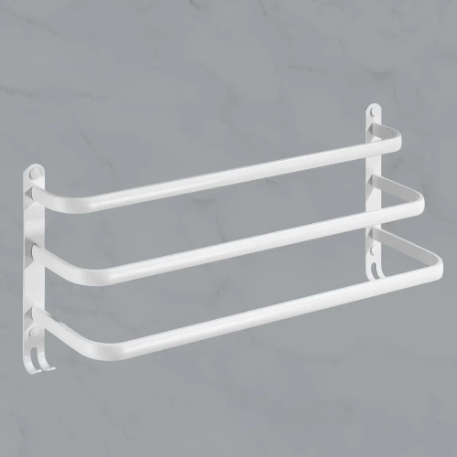 MJR-50CM-3-HVID | Håndklædeholder | Vægholder til badeværelse | Badeværelsesstang
