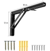 FB-A30CM-BLACK| Shelf holder | Folding shelf brackets | Foldable supports for shelves and countertops