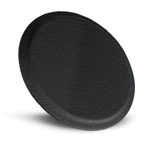 Set 2x placă telefonică pentru suport magnetic | rotund + dreptunghiular | Piele ecologica neagra