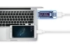 KWS-V20-BLUE | Digitální voltmetr | USB tester | Měřič spotřeby napětí a proudu | Multifunkční zařízení pro kontrolu kapacity baterie