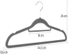 HLD-Z08 | Velor clothes hangers | A set of wardrobe hangers