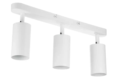 MS-GU10-3 | Trepunkts loftslampe, 3x GU10 hvid bevægende spotlight