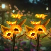 FLD-36-GIALLO | Lampada solare da giardino LED Girasoli | 75 cm, 600 mAh