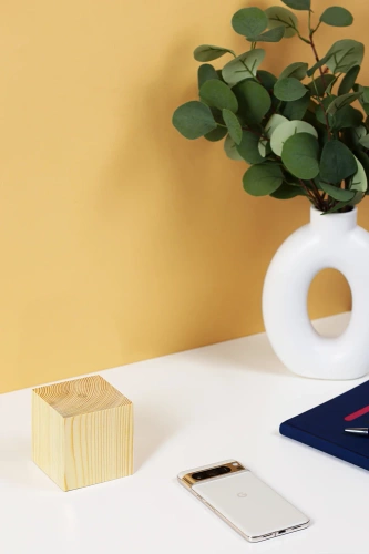 VSO-1223-D | Lampe de table en bois | Lampe de nuit tactile avec batterie intégrée