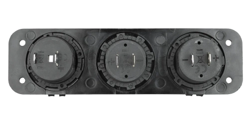 Panneau de voiture 3 en 1 12V 24V | Panneau de commande avec interrupteurs 12V | Répartiteur de prise allume-cigare USB | Voltmètre