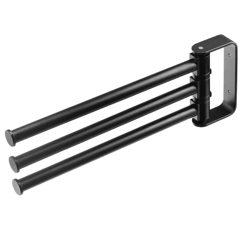 BTS-R003-B | Porte-serviettes de salle de bain | 3 bras pivotants