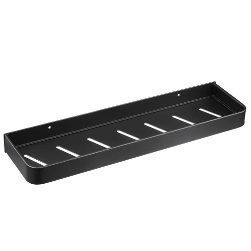 BSU-L50CM-B | Bathroom shelf above the washbasin | length 50 cm | shower tray | Black