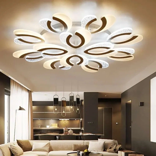 RLD-C108W-W | Lámpara colgante moderna de varias piezas | LED | Blanco