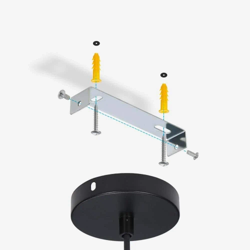 CTD-L30CM | Černá závěsná lampa | Moderní stropní svítidlo | Dekorativní osvětlení