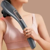 Massagepistole mit austauschbaren Aufsätzen | Vibrationsmassage für Rücken, Cellulite-Behandlung | grau | YT-1706-GREY