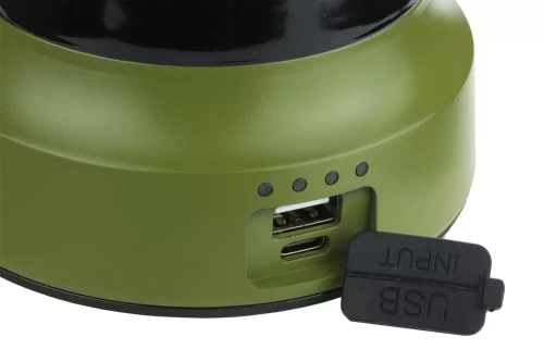 MY-880 | Lampe de camping LED de style rétro avec fonction powerbank | Réglage en douceur de la luminosité et de la couleur | 3000mAh, 20-260lm, 5-120h, IPX6 | vert