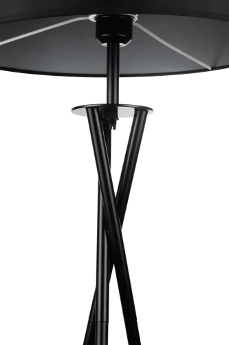 HM113-BLACK | Black floor lamp | Modern, stylish lighting for the living room and bedroom | Black floor lamp with a metal frame