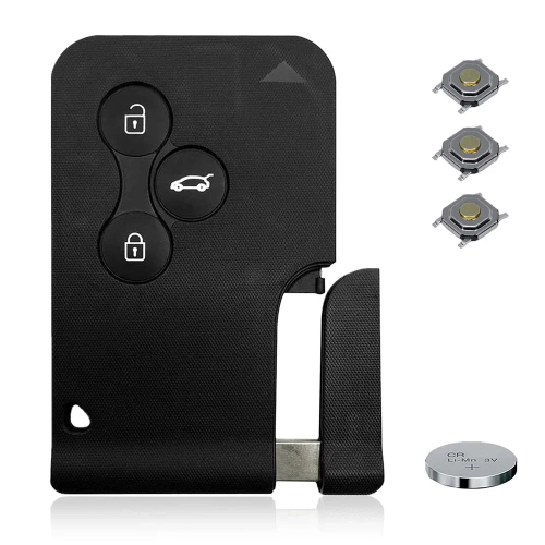 Schlüsselgehäuse für Renault Megane II, Clio III, Scenic II | Ersatz-Fernbedienung für Auto | RE-220