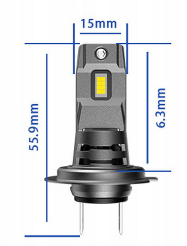 I7S-H7 | Conjunto de lâmpadas H7 | Faróis de médios LED | Semáforos | Lâmpadas de carro potentes