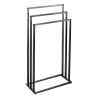 TRF-450-NEGRU | Suport pentru prosoape triplu | uscator de prosoape | negru