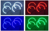 A set of RGB LED rings - 4 RINGS with controller and remote control