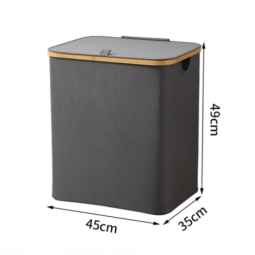 OCF-450-GRAY | Кошик для білизни | Кошик для білизни складаний | Тканинний контейнер для іграшок | Органайзер для аксесуарів