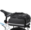 Alforje impermeável para bicicleta, 27L | Bolsa para bicicleta com capa de chuva e refletores | Bolsa para bicicleta 3 em 1 durável | ZTB-670