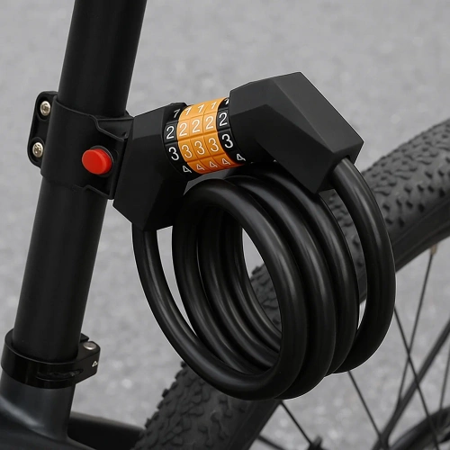 Candado para bicicleta con combinación de 5 dígitos | cable flexible 100 cm | BLC0563