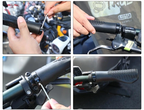 Poignées de vélo ergonomiques 22,2 mm | Poignées de guidon antidérapantes, amortissantes et confortables | FD187