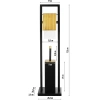 GY-TB018-ZWART | 2 in 1 badkamerset | Toiletborstel met toiletrolhouder | Papieren standaard