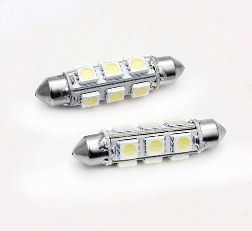 Autó LED izzó C5W 12 SMD 1210 360st