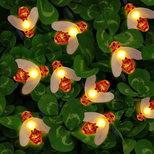 BEE-20LED-5M | Guirlande solaire LED Pszczoły 20 Lampe de jardin LED, 5m