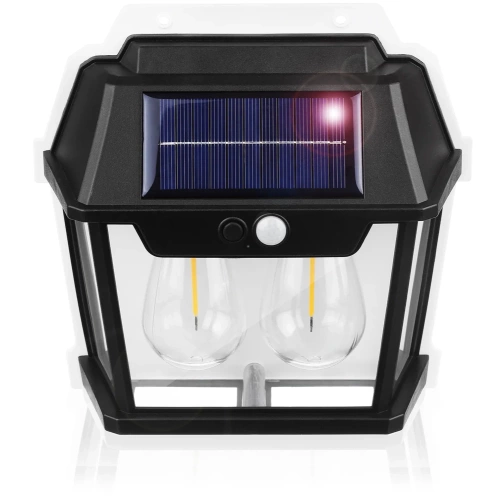 Solar-Wandleuchte LED | Solarlampe mit Dämmerungs- und Bewegungssensor | Solar-Außenbeleuchtung | TG-TY13503