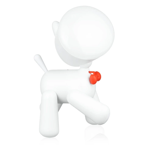 Cute puppy-shaped LED desk lamp with brightness adjustment and USB rechargeable battery | Waggy Puppy desk lamp | YG-TD104-W
